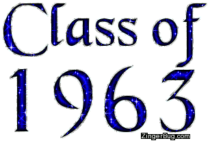 Click to get the codes for this image. Class Of 1963 Blue Glitter, Class Of 1963 Free glitter graphic image designed for posting on Facebook, Twitter or any forum or blog.