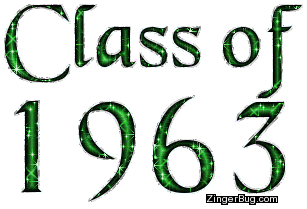 Click to get the codes for this image. Class Of 1963 Green Glitter, Class Of 1963 Free glitter graphic image designed for posting on Facebook, Twitter or any forum or blog.