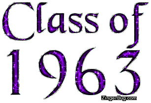 Click to get the codes for this image. Class Of 1963 Purple Glitter, Class Of 1963 Free glitter graphic image designed for posting on Facebook, Twitter or any forum or blog.