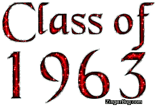 Click to get the codes for this image. Class Of 1963 Red Glitter, Class Of 1963 Free glitter graphic image designed for posting on Facebook, Twitter or any forum or blog.