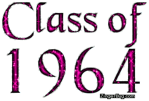Click to get the codes for this image. Class Of 1964 Pink Glitter, Class Of 1964 Free glitter graphic image designed for posting on Facebook, Twitter or any forum or blog.