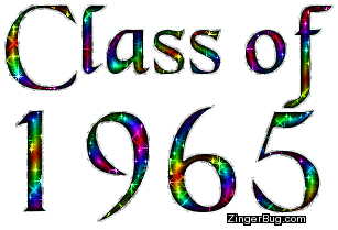 Click to get the codes for this image. Class Of 1965 Rainbow Glitter, Class Of 1965 Free glitter graphic image designed for posting on Facebook, Twitter or any forum or blog.