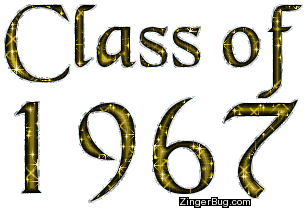 Click to get the codes for this image. Class Of 1967 Gold Glitter, Class Of 1967 Free glitter graphic image designed for posting on Facebook, Twitter or any forum or blog.