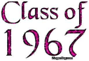 Click to get the codes for this image. Class Of 1967 Pink Glitter, Class Of 1967 Free glitter graphic image designed for posting on Facebook, Twitter or any forum or blog.
