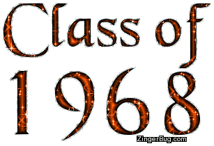 Click to get the codes for this image. Class Of 1968 Orange Glitter, Class Of 1968 Free glitter graphic image designed for posting on Facebook, Twitter or any forum or blog.