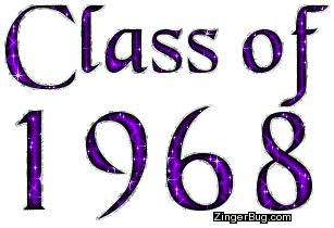 Click to get the codes for this image. Class Of 1968 Purple Glitter, Class Of 1968 Free glitter graphic image designed for posting on Facebook, Twitter or any forum or blog.
