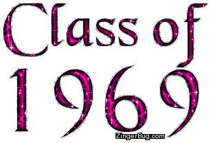 Click to get the codes for this image. Class Of 1969 Pink Glitter, Class Of 1969 Free glitter graphic image designed for posting on Facebook, Twitter or any forum or blog.