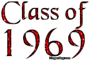 Click to get the codes for this image. Class Of 1969 Red Glitter, Class Of 1969 Free glitter graphic image designed for posting on Facebook, Twitter or any forum or blog.