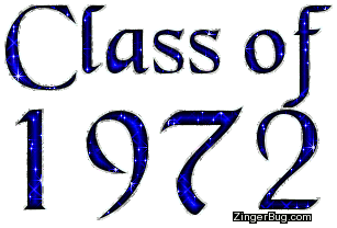 Click to get the codes for this image. Class Of 1972 Blue Glitter, Class Of 1972 Free glitter graphic image designed for posting on Facebook, Twitter or any forum or blog.