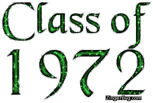 Click to get the codes for this image. Class Of 1972 Green Glitter, Class Of 1972 Free glitter graphic image designed for posting on Facebook, Twitter or any forum or blog.