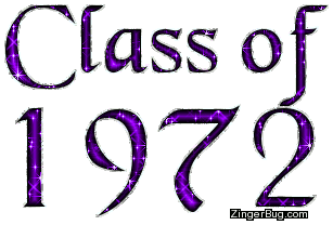 Click to get the codes for this image. Class Of 1972 Purple Glitter, Class Of 1972 Free glitter graphic image designed for posting on Facebook, Twitter or any forum or blog.
