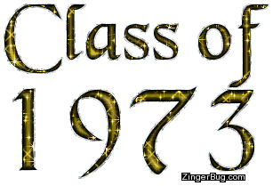 Click to get the codes for this image. Class Of 1973 Gold Glitter, Class Of 1973 Free glitter graphic image designed for posting on Facebook, Twitter or any forum or blog.