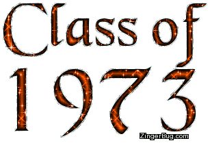 Click to get the codes for this image. Class Of 1973 Orange Glitter, Class Of 1973 Free glitter graphic image designed for posting on Facebook, Twitter or any forum or blog.