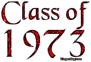 Click to get the codes for this image. Class Of 1973 Red Glitter, Class Of 1973 Free glitter graphic image designed for posting on Facebook, Twitter or any forum or blog.