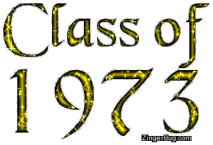 Click to get the codes for this image. Class Of 1973 Yellow Glitter, Class Of 1973 Free glitter graphic image designed for posting on Facebook, Twitter or any forum or blog.