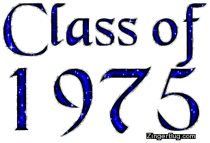 Click to get the codes for this image. Class Of 1975 Blue Glitter, Class Of 1975 Free glitter graphic image designed for posting on Facebook, Twitter or any forum or blog.