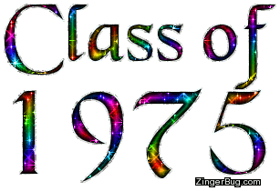 Click to get the codes for this image. Class Of 1975 Rainbow Glitter, Class Of 1975 Free glitter graphic image designed for posting on Facebook, Twitter or any forum or blog.