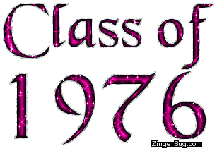 Click to get the codes for this image. Class Of 1976 Pink Glitter, Class Of 1976 Free glitter graphic image designed for posting on Facebook, Twitter or any forum or blog.