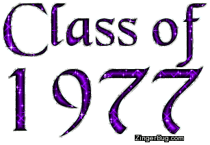 Click to get the codes for this image. Class Of 1977 Purple Glitter, Class Of 1977 Free glitter graphic image designed for posting on Facebook, Twitter or any forum or blog.