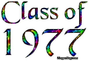 Click to get the codes for this image. Class Of 1977 Rainbow Glitter, Class Of 1977 Free glitter graphic image designed for posting on Facebook, Twitter or any forum or blog.