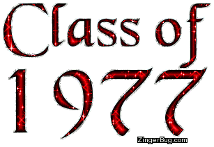 Click to get the codes for this image. Class Of 1977 Red Glitter, Class Of 1977 Free glitter graphic image designed for posting on Facebook, Twitter or any forum or blog.