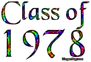 Click to get the codes for this image. Class Of 1978 Rainbow Glitter, Class Of 1978 Free glitter graphic image designed for posting on Facebook, Twitter or any forum or blog.