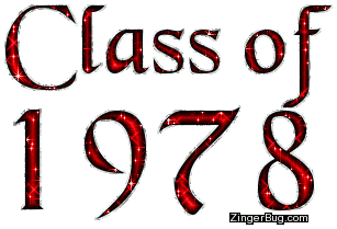 Click to get the codes for this image. Class Of 1978 Red Glitter, Class Of 1978 Free glitter graphic image designed for posting on Facebook, Twitter or any forum or blog.