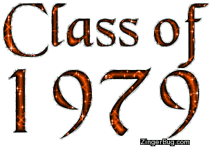 Click to get the codes for this image. Class Of 1979 Orange Glitter, Class Of 1979 Free glitter graphic image designed for posting on Facebook, Twitter or any forum or blog.