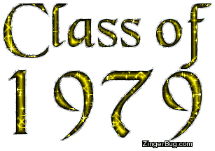 Click to get the codes for this image. Class Of 1979 Yellow Glitter, Class Of 1979 Free glitter graphic image designed for posting on Facebook, Twitter or any forum or blog.