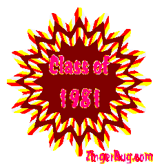 Click to get the codes for this image. Class Of 1981 Brown Starburst Glitter Graphic, Class Of 1981 Free glitter graphic image designed for posting on Facebook, Twitter or any forum or blog.