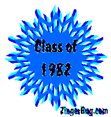 Click to get the codes for this image. Class Of 1982 Blue Starburst Glitter Graphic, Class Of 1982 Free glitter graphic image designed for posting on Facebook, Twitter or any forum or blog.