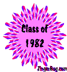 Click to get the codes for this image. Class Of 1982 Pink Starburst Glitter Graphic, Class Of 1982 Free glitter graphic image designed for posting on Facebook, Twitter or any forum or blog.