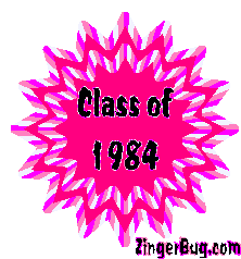 Click to get the codes for this image. Class Of 1984 Pink Starburst Glitter Graphic, Class Of 1984 Free glitter graphic image designed for posting on Facebook, Twitter or any forum or blog.