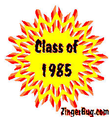 Click to get the codes for this image. Class Of 1985 Yellow Starburst Glitter Graphic, Class Of 1985 Free glitter graphic image designed for posting on Facebook, Twitter or any forum or blog.