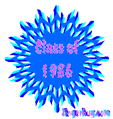 Click to get the codes for this image. Class Of 1986 Blue Starburst Glitter Graphic, Class Of 1986 Free glitter graphic image designed for posting on Facebook, Twitter or any forum or blog.