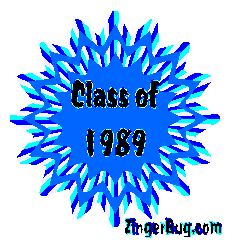 Click to get the codes for this image. Class Of 1989 Blue Starburst Glitter Graphic, Class Of 1989 Free glitter graphic image designed for posting on Facebook, Twitter or any forum or blog.