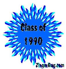 Click to get the codes for this image. Class Of 1990 Blue Starburst Glitter Graphic, Class Of 1990 Free glitter graphic image designed for posting on Facebook, Twitter or any forum or blog.