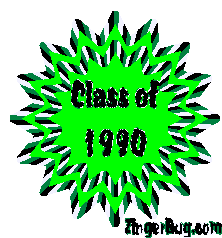Click to get the codes for this image. Class Of 1990 Green Starburst Glitter Graphic, Class Of 1990 Free glitter graphic image designed for posting on Facebook, Twitter or any forum or blog.