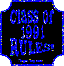 Click to get the codes for this image. Class Of 1991 Rules Blue Plaque Glitter Graphic, Class Of 1991 Free glitter graphic image designed for posting on Facebook, Twitter or any forum or blog.