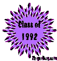 Click to get the codes for this image. Class Of 1992 Purple Starburst Glitter Graphic, Class Of 1992 Free glitter graphic image designed for posting on Facebook, Twitter or any forum or blog.