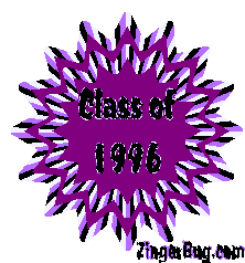 Click to get the codes for this image. Class Of 1996 Purple Starburst Glitter Graphic, Class Of 1996 Free glitter graphic image designed for posting on Facebook, Twitter or any forum or blog.