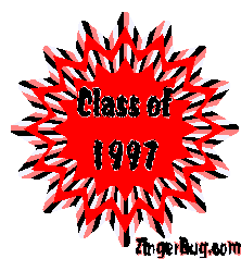 Click to get the codes for this image. Class Of 1997 Red Starburst Glitter Graphic, Class Of 1997 Free glitter graphic image designed for posting on Facebook, Twitter or any forum or blog.
