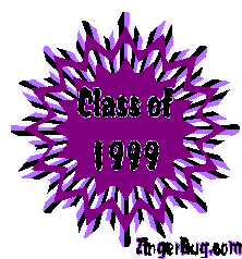 Click to get the codes for this image. Class Of 1999 Pruple Starburst Glitter Graphic, Class Of 1999 Free glitter graphic image designed for posting on Facebook, Twitter or any forum or blog.
