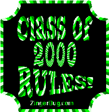 Click to get the codes for this image. Class Of 2000 Rules Green Plaque Glitter Graphic, Class Of 2000 Free glitter graphic image designed for posting on Facebook, Twitter or any forum or blog.