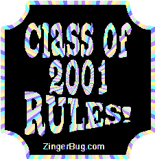 Click to get the codes for this image. Class Of 2001 Rules Multi Starburst Plaque Glitter Graphic, Class Of 2001 Free glitter graphic image designed for posting on Facebook, Twitter or any forum or blog.