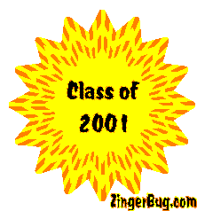 Click to get the codes for this image. Class Of 2001 Yellow Blinking Starburst Glitter Graphic, Class Of 2001 Free glitter graphic image designed for posting on Facebook, Twitter or any forum or blog.