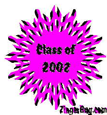 Click to get the codes for this image. Class Of 2002 Blinking Pink Starburst Glitter Graphic, Class Of 2002 Free glitter graphic image designed for posting on Facebook, Twitter or any forum or blog.