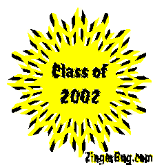 Click to get the codes for this image. Class Of 2002 Blinking Yellow Starburst Glitter Graphic, Class Of 2002 Free glitter graphic image designed for posting on Facebook, Twitter or any forum or blog.