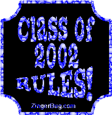 Click to get the codes for this image. Class Of 2002 Rules Blue Bubbles Plaque Glitter Graphic, Class Of 2002 Free glitter graphic image designed for posting on Facebook, Twitter or any forum or blog.