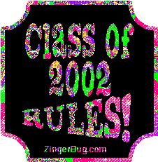 Click to get the codes for this image. Class Of 2002 Rules Multi Colored Plaque Glitter Graphic, Class Of 2002 Free glitter graphic image designed for posting on Facebook, Twitter or any forum or blog.